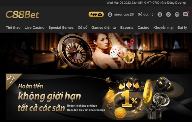 Sân chơi C88bet Casino