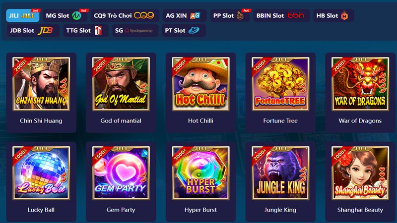 Trò chơi tại Casino 123B