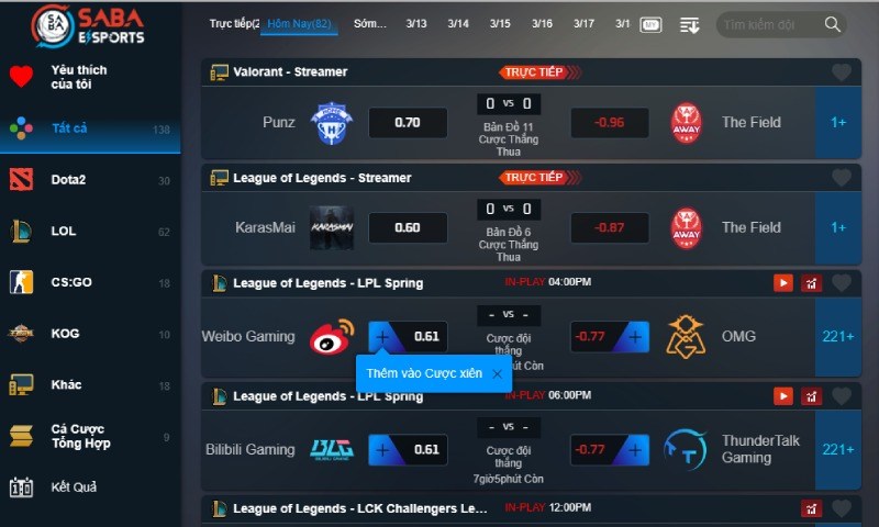 Cá cược Esport 